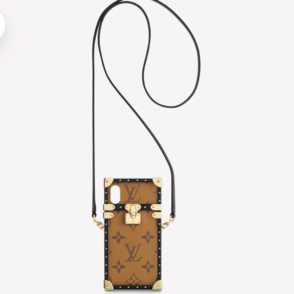 BRAND NEW LOUIS VUITTON EYE TRUNK WITH STRAP IPHONE X/XS. - Picture 2 of 10